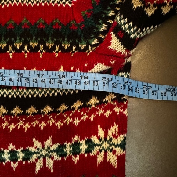 VINTAGE HEIRLOOM COLLECTIBLE Women’s SZ Small Holiday Full Zip Sweater Cardigan - Picture 10 of 10